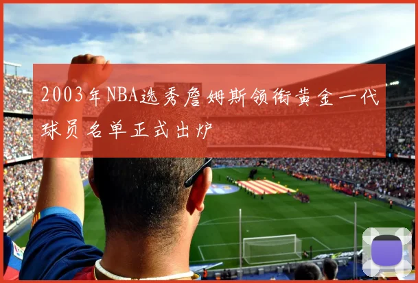 2003年NBA选秀詹姆斯领衔黄金一代球员名单正式出炉